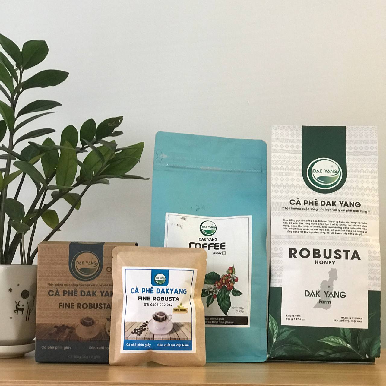 Cà phê Arabica Măng Đen bột - Honey 500g ĐẮK YANG CAFE