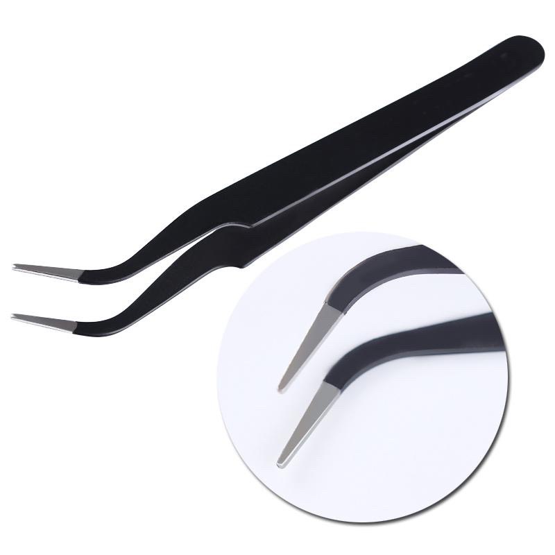 nhíp nối mi , dán mi chữ A ( tặng kèm cốc đựng keo )