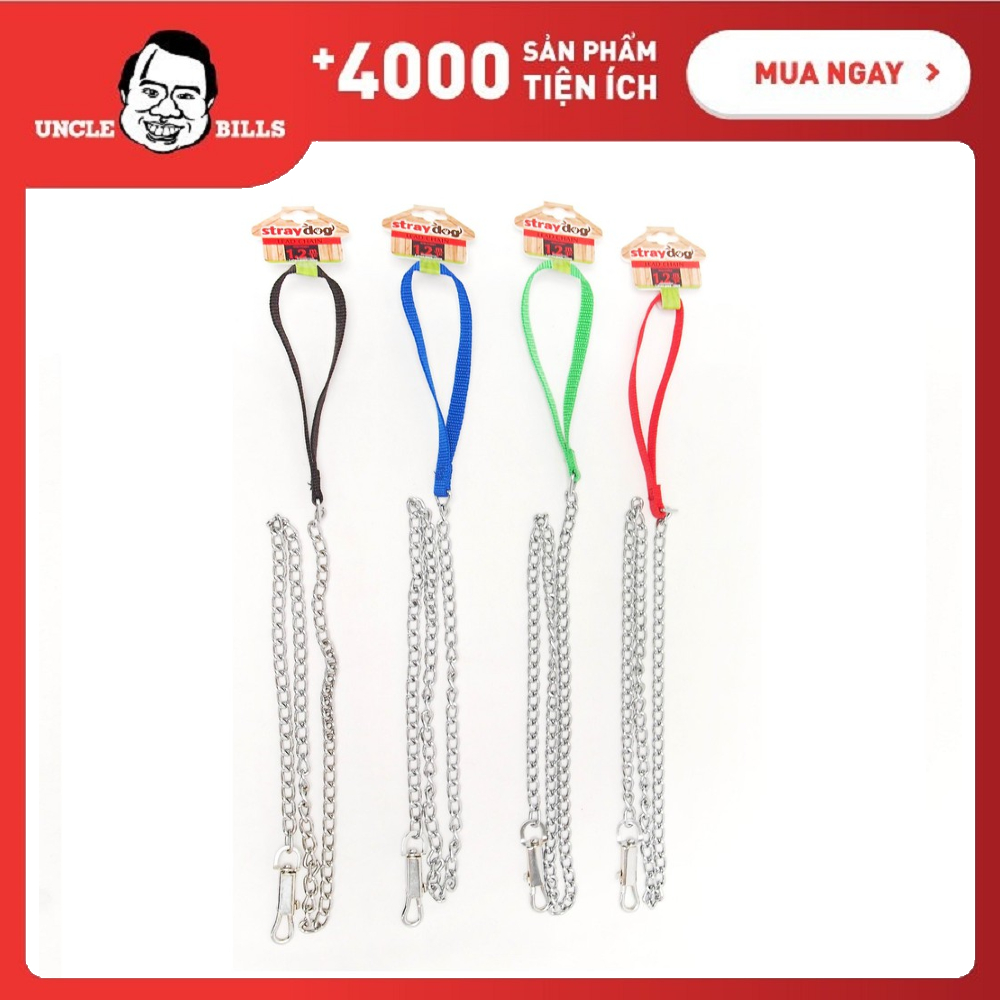 Dây Xích Dắt Chó Bằng Kim Loại 120cm UBL PG0001 (Trắng)