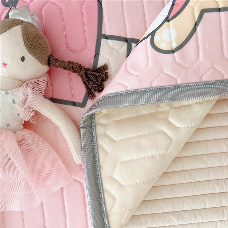 [Hàng Loại 1] Chiếu Lụa Điều Hoà Kèm Gối Cho Bé 60x120cm