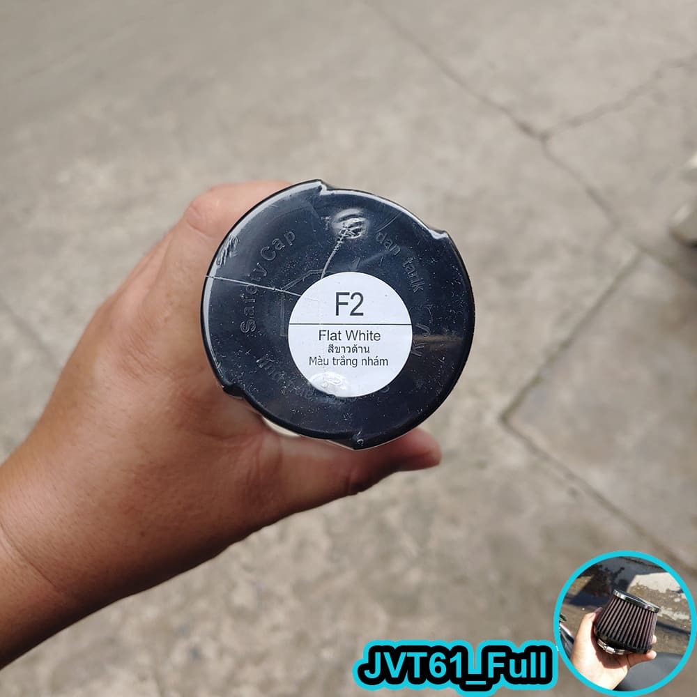 Sơn xịt màu trắng mờ Samurai F2