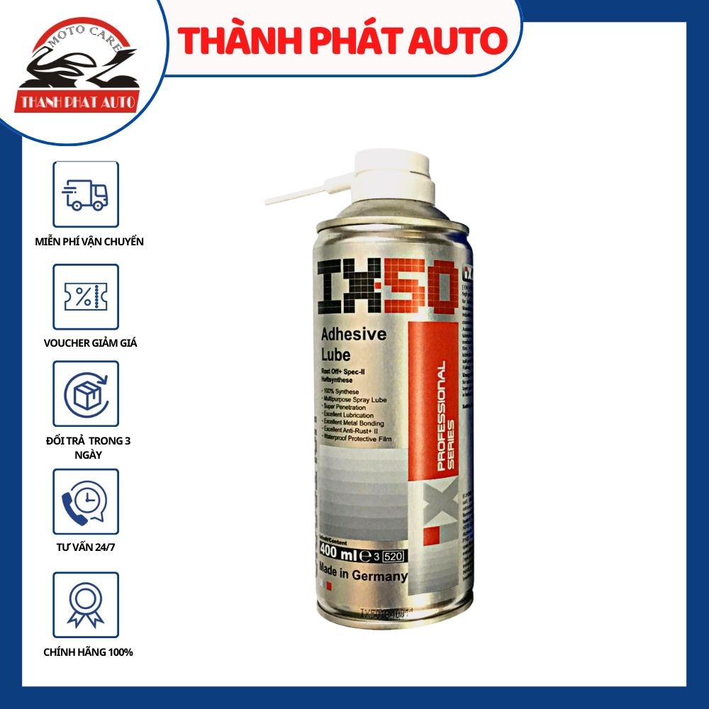Chai dưỡng sên/xích voltronic ix50 adhesive lube 400ml