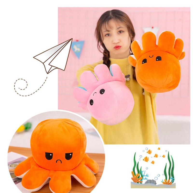 Thú nhồi bông bạch tuộc đồ chơi bạch tuộc gấu bông bạch tuộc cảm xúc