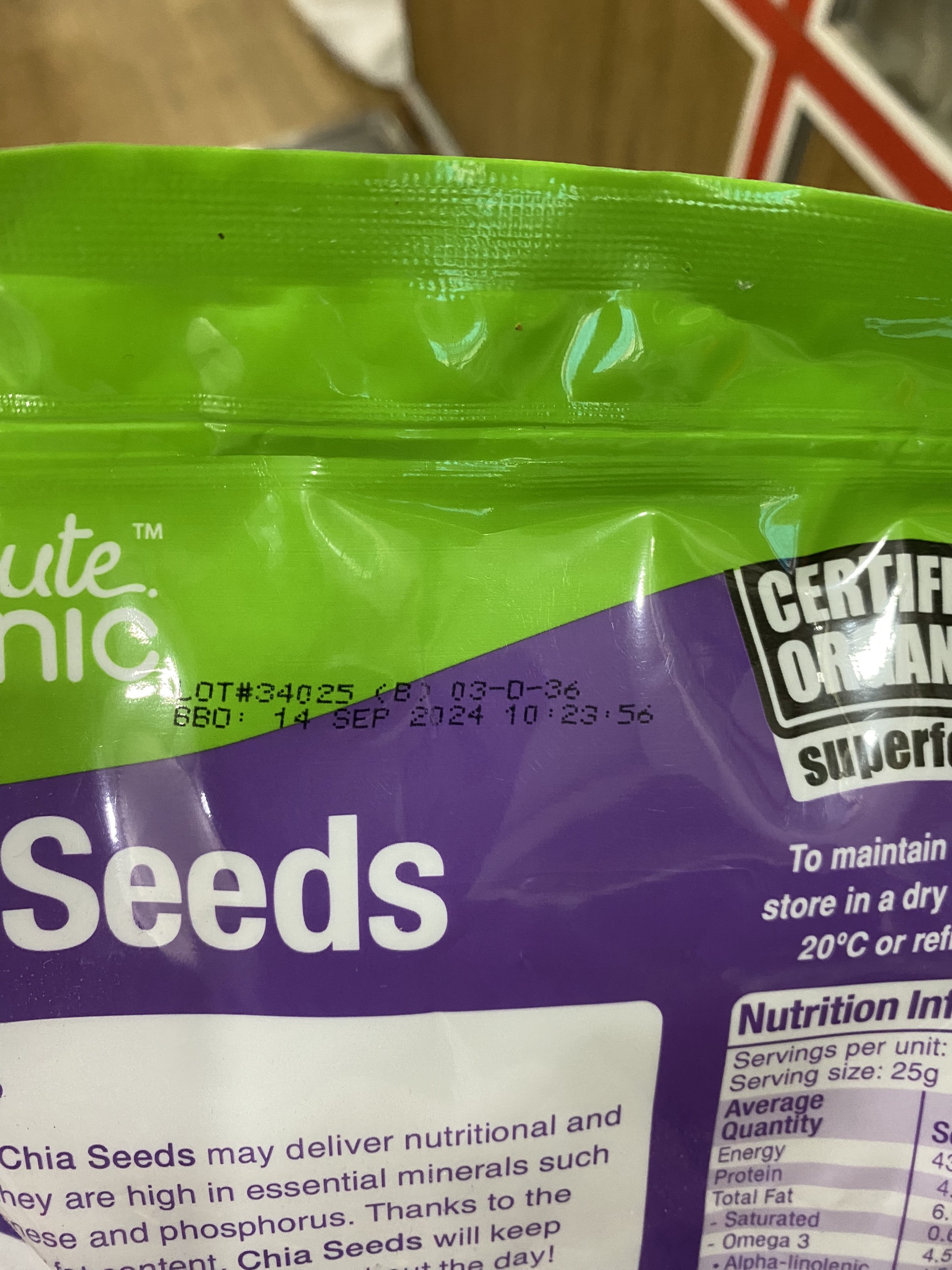 Hạt Chia Tím Úc Organic 1kg ( Date Mới 2024 )
