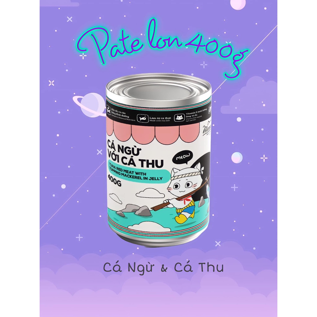 Pate Mèo Meowcat 400g, Pate Cho Mèo Mọi Lứa Tuổi