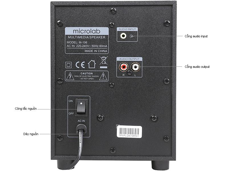 Loa Vi Tính Bluetooth Microlab M106BT 2.1 - BH chính hãng 12 tháng
