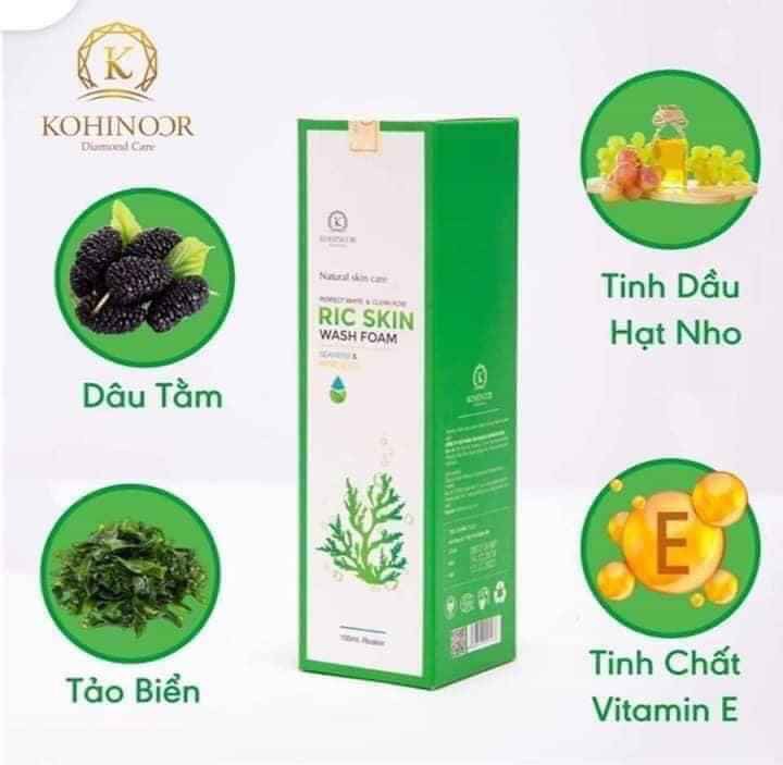 [HCM]Sưa rưa măt ric skin 100ml + son dưỡng môi