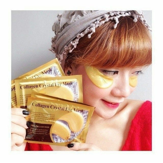 Combo 5 Mặt nạ mắt Crystal Collagen Gold Powder Eye