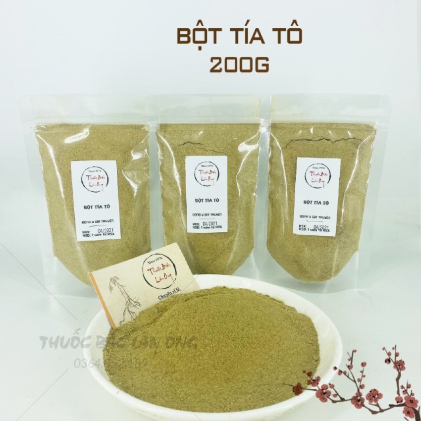 Bột Lá Tía Tô Nguyên Chất 200g