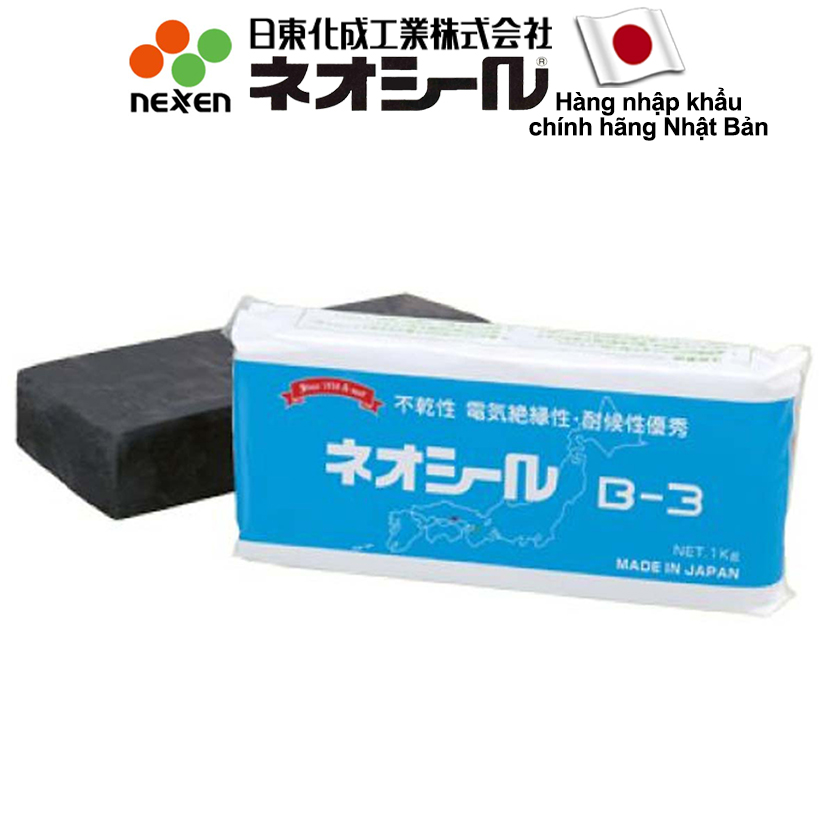 Đất sét công nghiệp nitto neoseal b3 - đất sét chuyên dùng cho thi công điện - 1kg/gói - hàng nhập khẩu chính hãng nhật bản