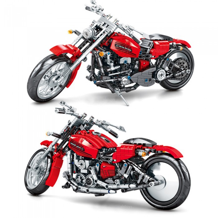 Bộ lắp ráp xếp hình Lego Technic Sembo 701706 : Xe Motor phân khối lớn