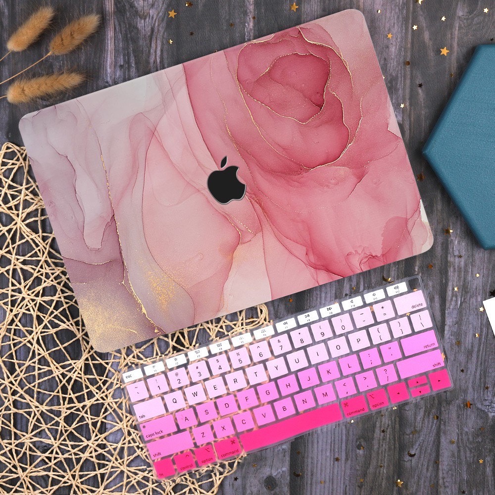 Case ốp vỏ ốp macbook kèm tấm phủ bàn phím silicon