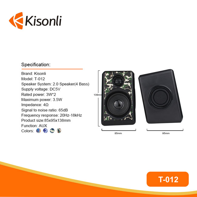 [HCM]Loa USB 2.0 Kisonli T-012 4 bass