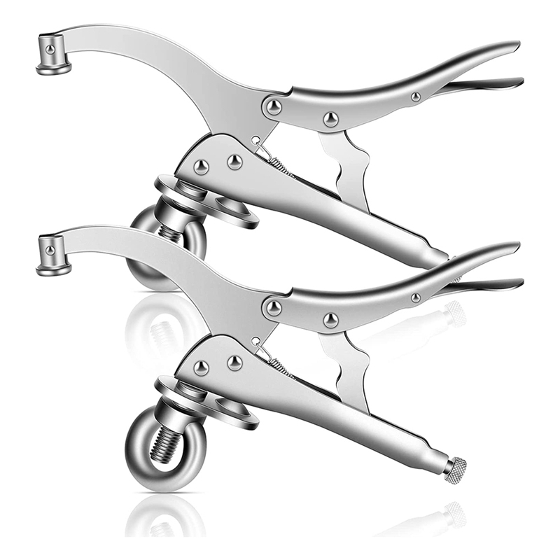 2Pcs Drill Press Locking Clamp 9 Inch Fix Clamp Drill Press Vise Bench