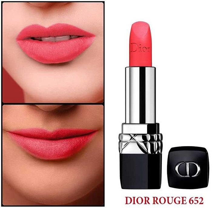 Son Dior Rouge 652 Euphoric Matte  From Satin To Matte