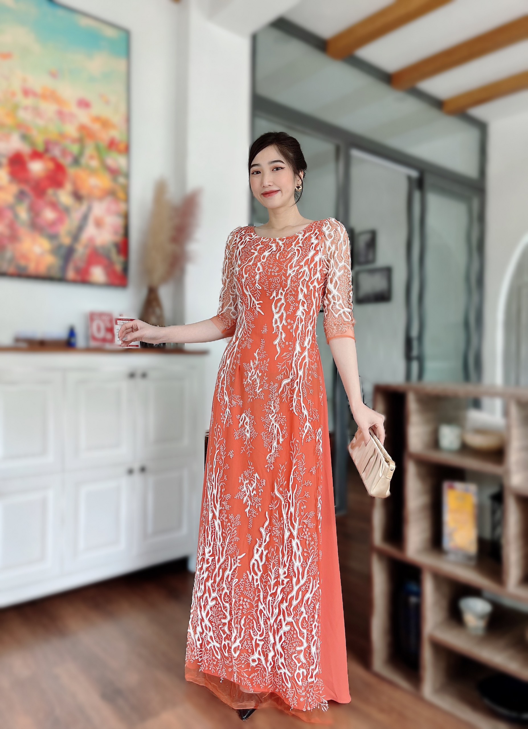 đầm dạ hội nữ thiết kế sang trọng , cao cấp