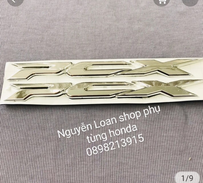 Tem Cặp chữ nhựa cứng logo PCX sắc sét