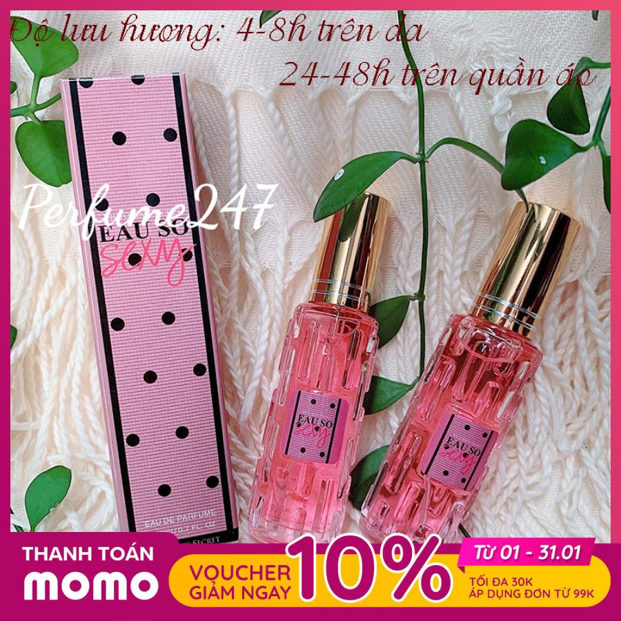 Combo 2 nước hoa nữ mini chiết pháp 20ml ngọt ngào-mùi so sexy