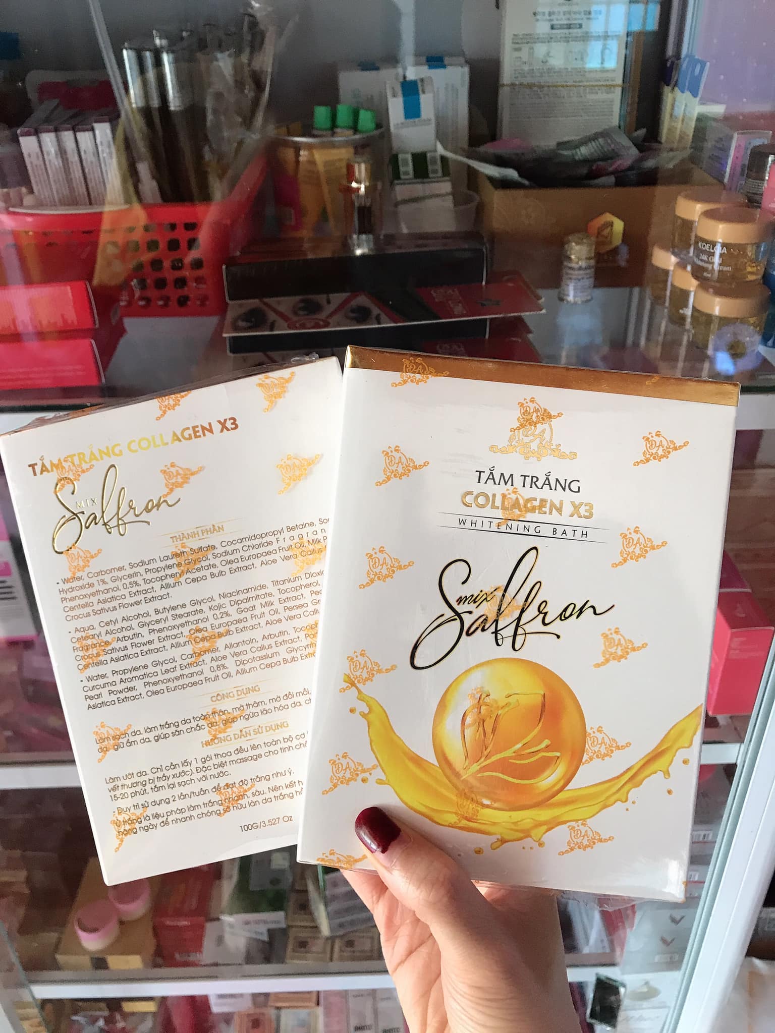 Tắm Trắng Collagen X3 Mix Saffron