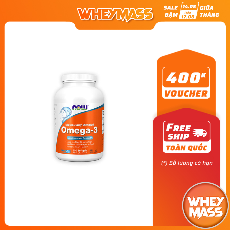 Viên Uống Bổ Sung NOW Omega 3 Từ Mỹ