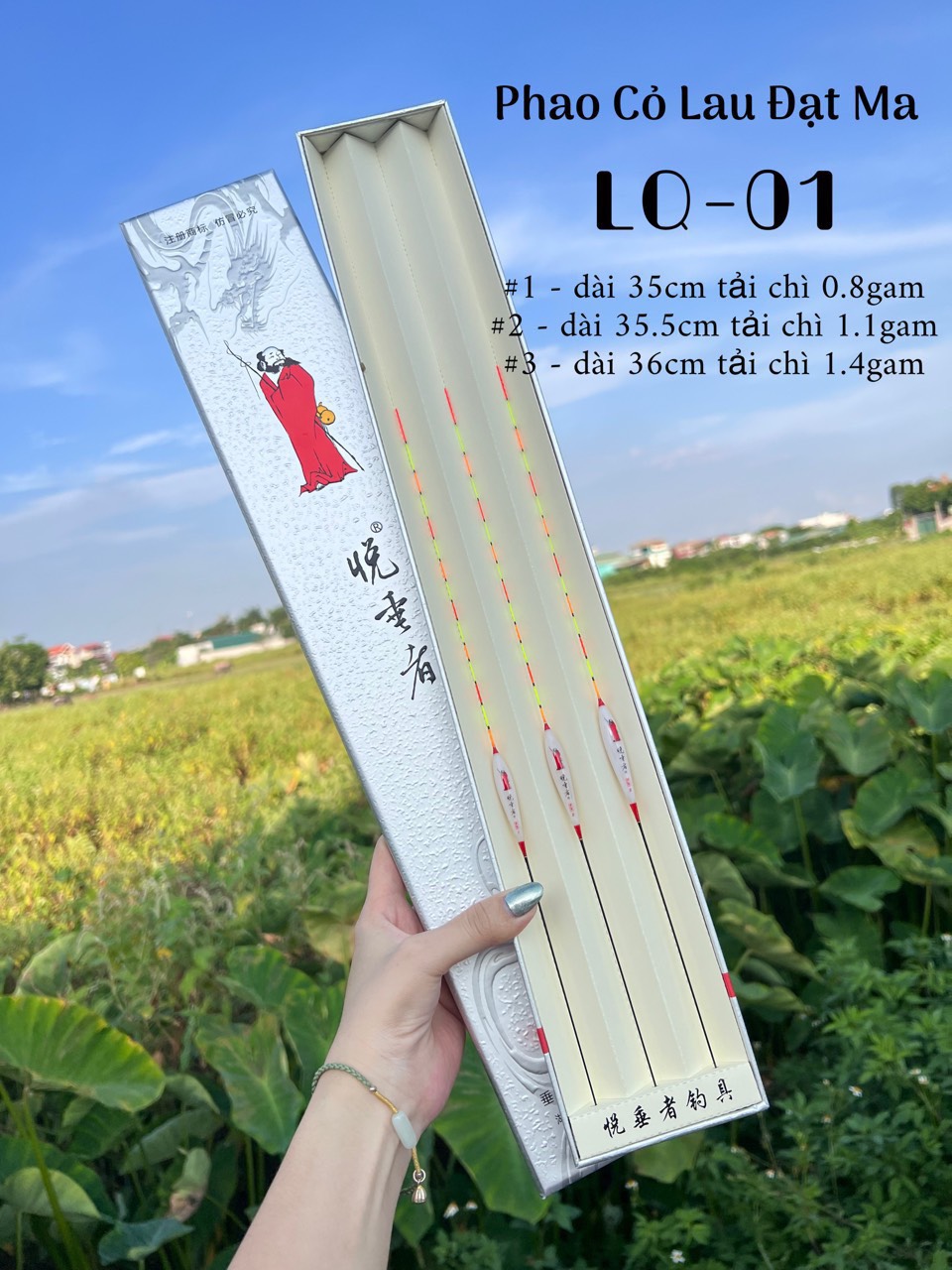 Bộ 3 Phao Câu Đài Cỏ Lau Đạt Ma Cao Cấp