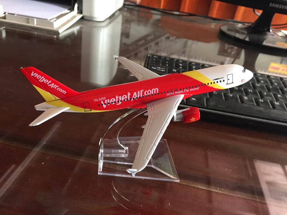 Mô hình máy bay vietjet air