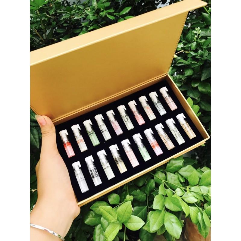 SET HỘP THÁP VÀNG 20 ỐNG NƯỚC HOA TEST MINI