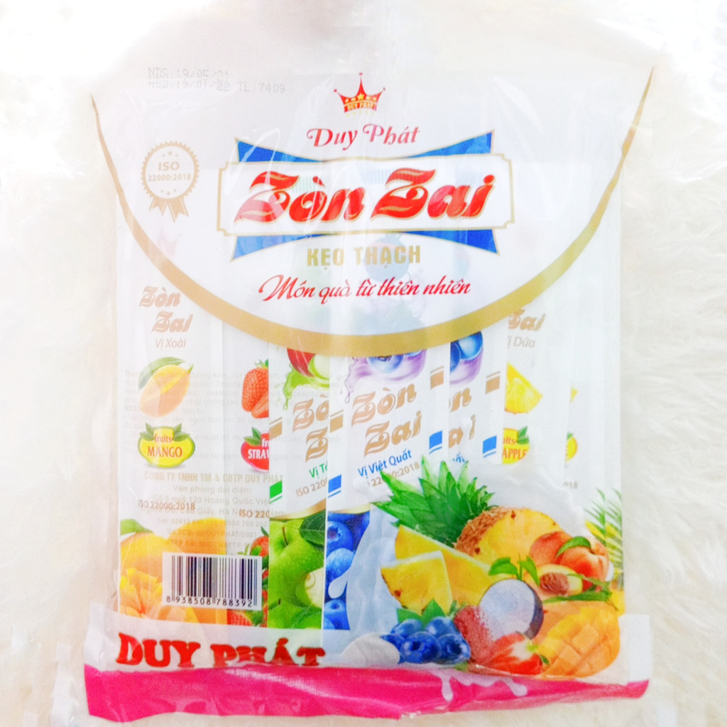 KẸO THẠCH ZÒN ZAI DUY PHÁT TÚI 400G