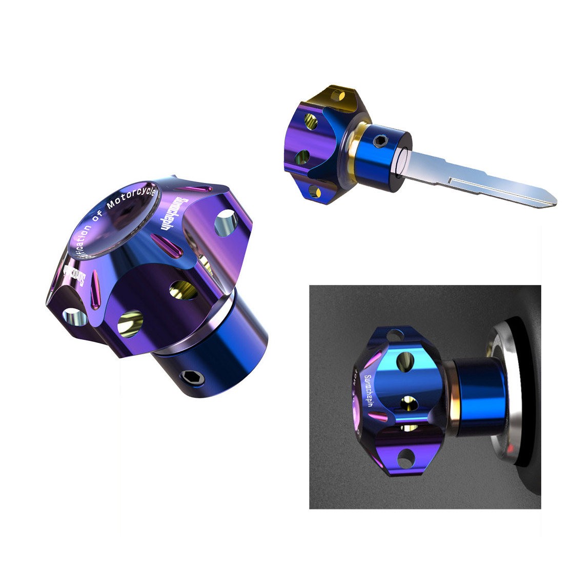 [HCM]Phôi Gắn Chìa Khóa Xi Màu Titan 6 Cạnh [ 1 chiếc ]