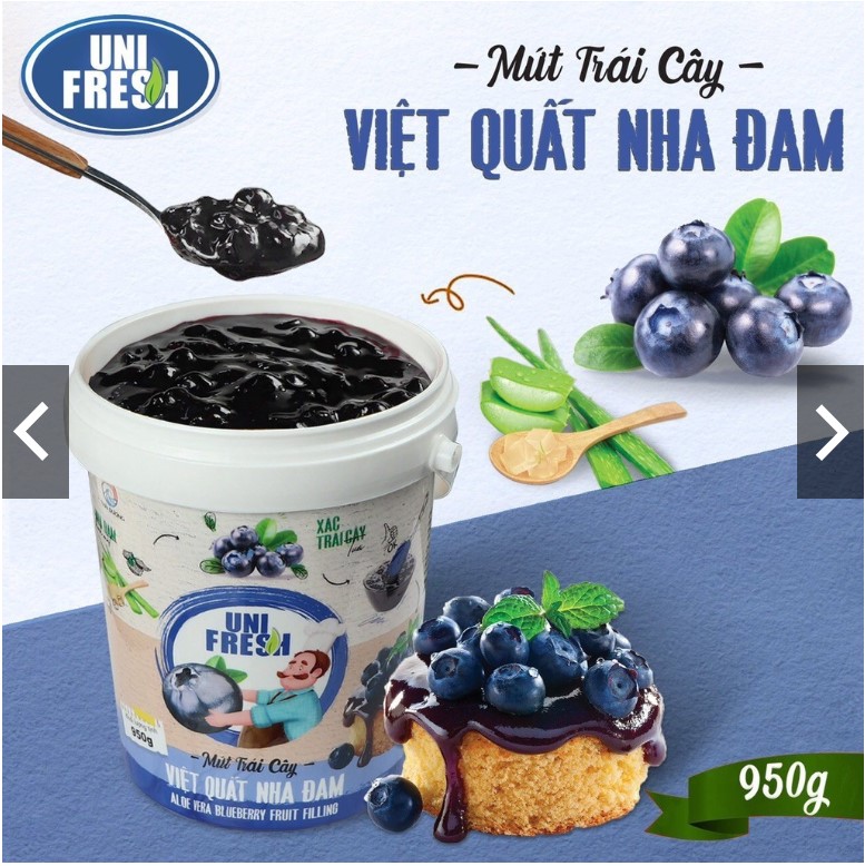 Mứt Trái Cây UNIFRESH nhiều vị 950g