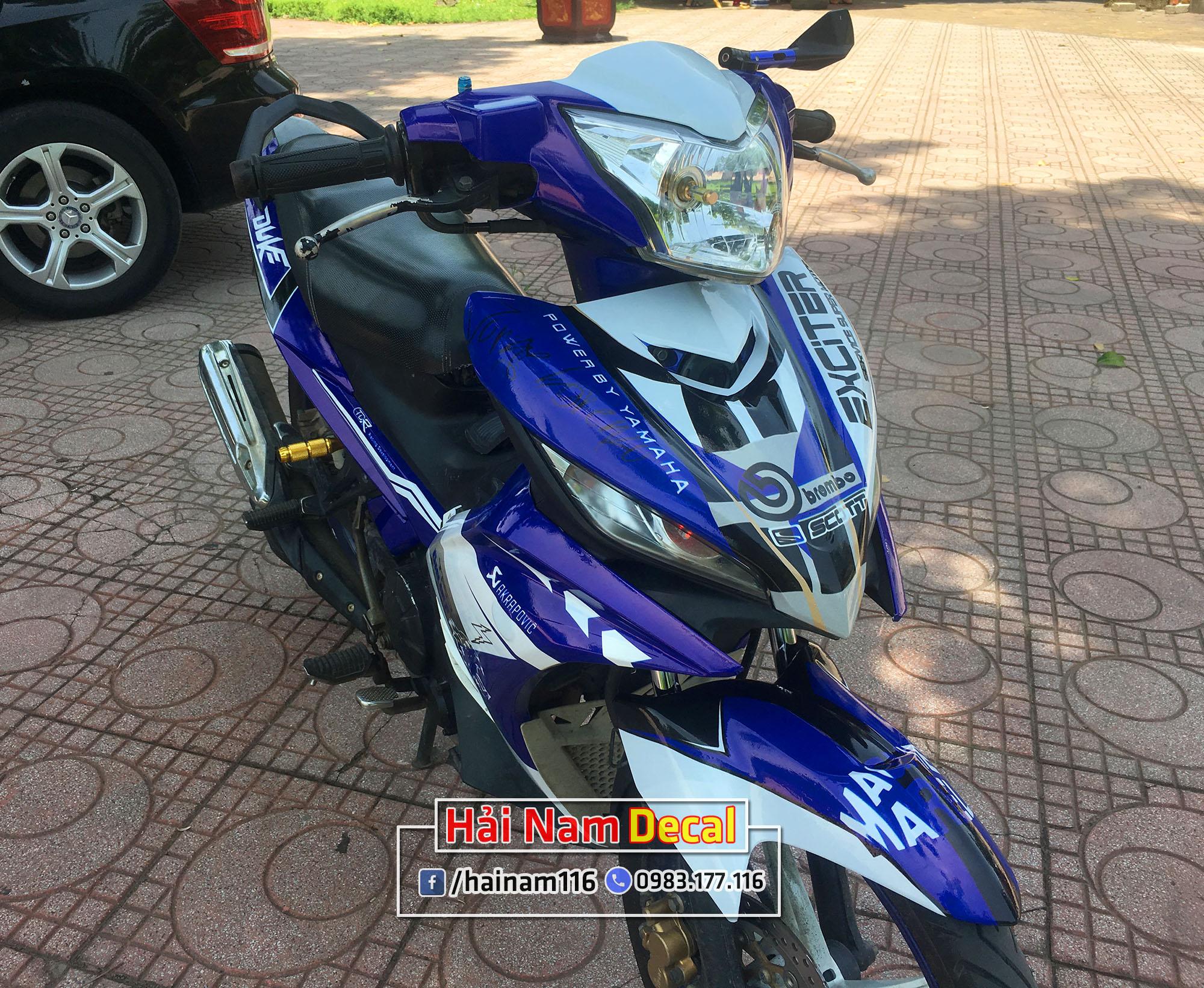 Tem Trùm Exciter 135 Xanh Trắng Duke Tiger