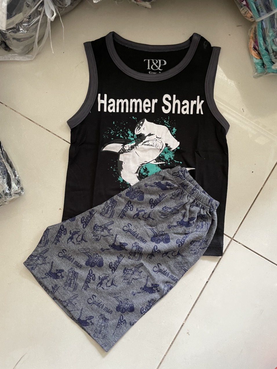 Bộ ba lỗ bé trai 12- 50kg