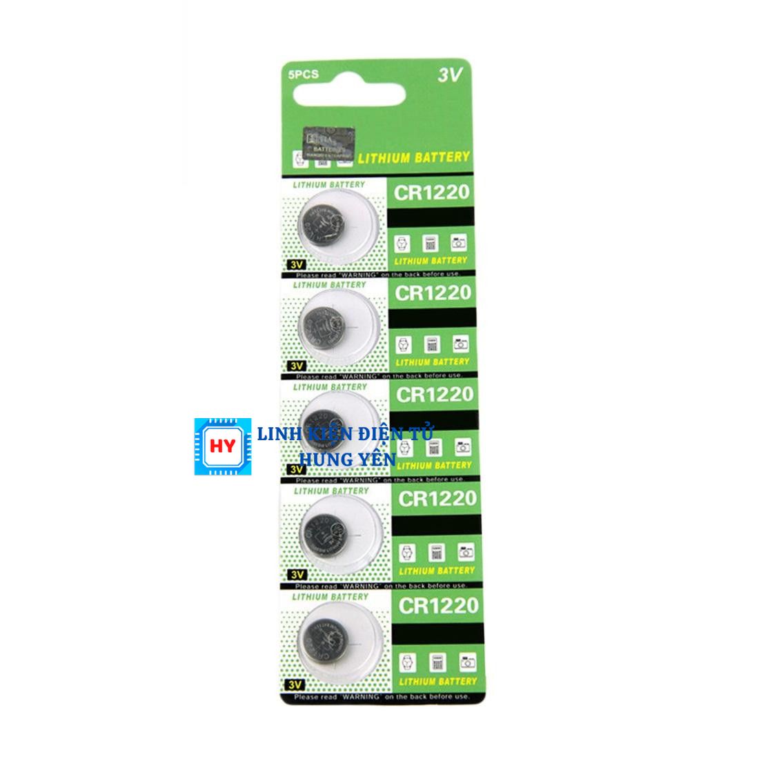 Pin cúc áo CR1220 3Volt
