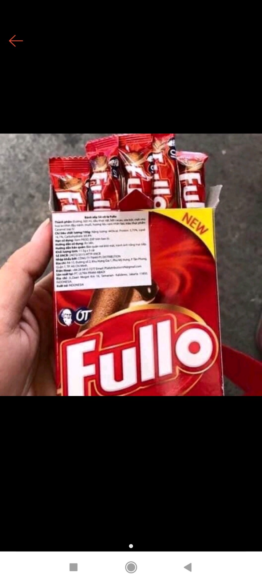 {COMBO 3 HỘP 3 vị }Bánh quế Fullo Chocolate & Strawberry, Vani 264g (Indonesia)