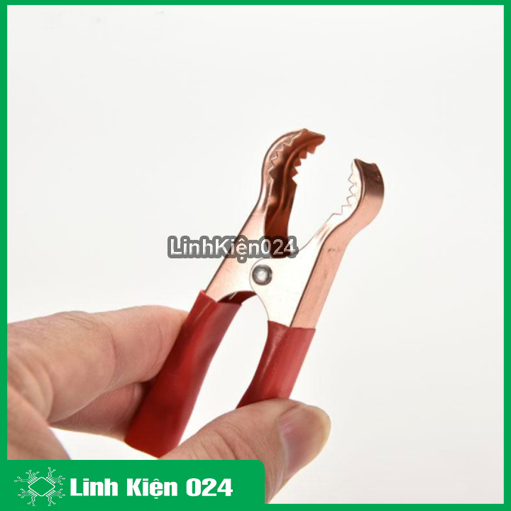 Kẹp bình ắc quy to 8cm ( 1 Đỏ - 1 Đen )