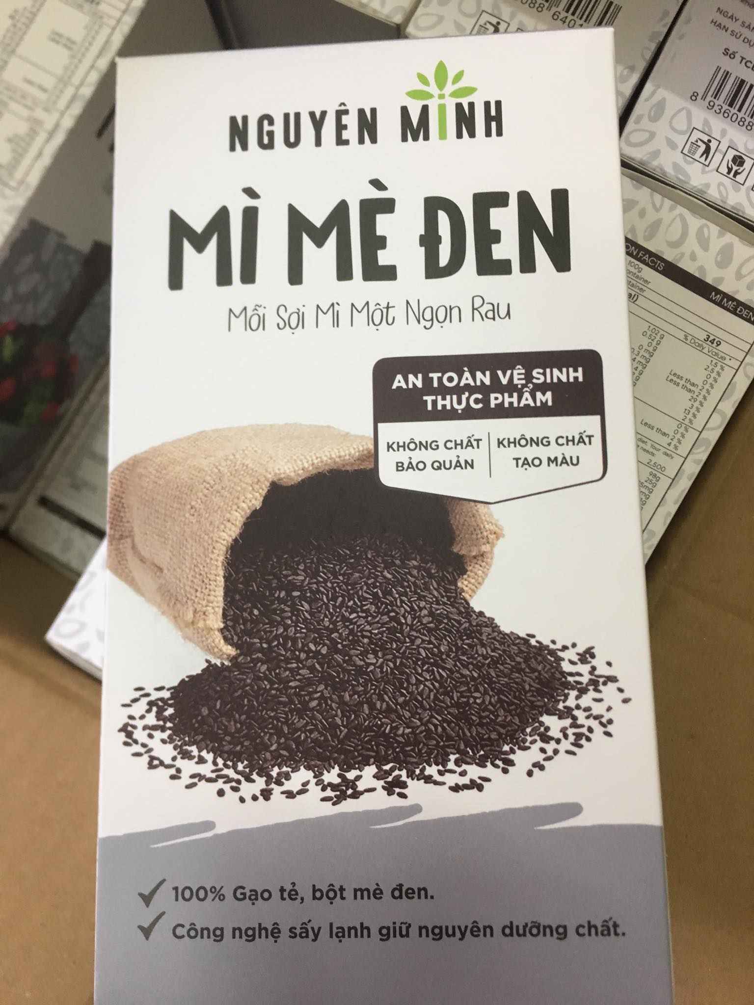 [Nguyên Minh] Bún gạo lứt mè đen (mì gạo lức đen) ăn kiêng eat clean