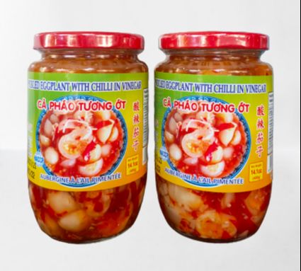 [HCM]Cà pháo tương ót - hủ thủy tinh 400g