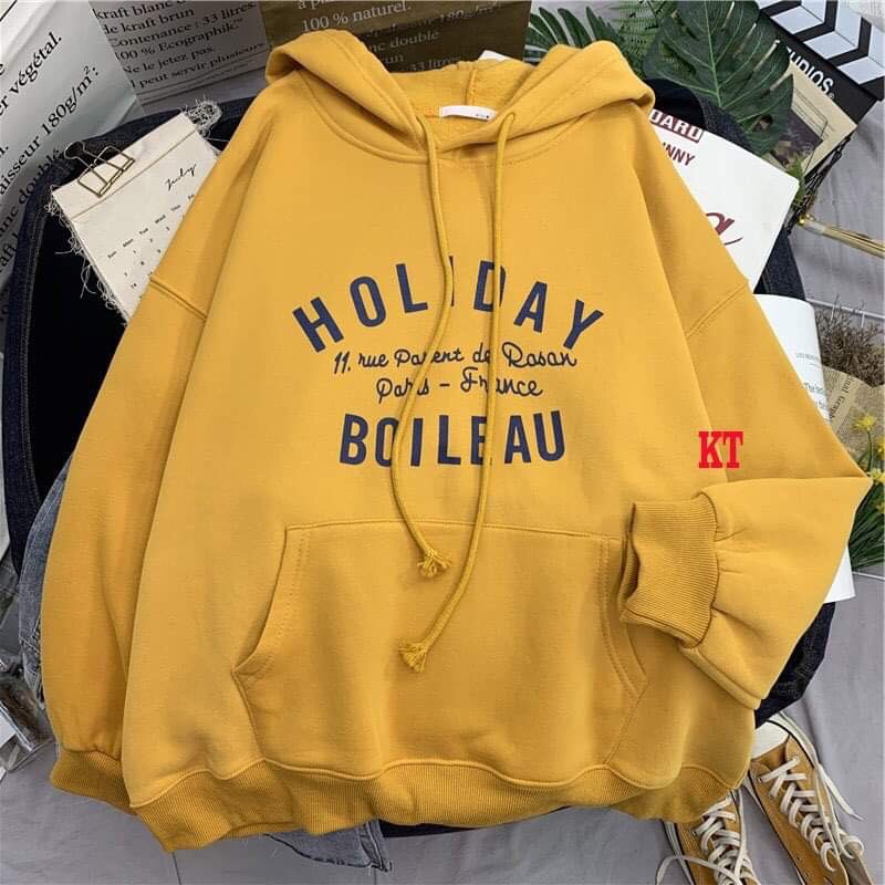 [FREESHIP] Áo hoddie nỉ bông holiday áo hoodie nỉ to rộng, cam kết hàng đúng mô tả, chất lượng đảm bảo an toàn đến sức khỏe người sử dụng, đa dạng mẫu mã, màu sắc, kích cỡ