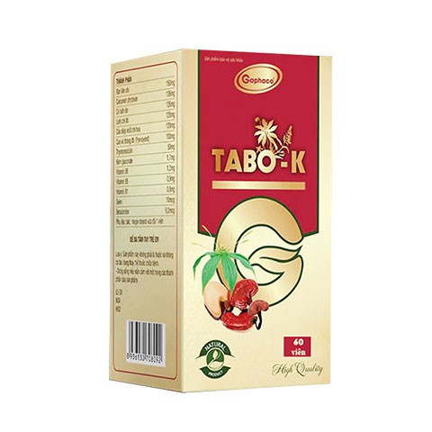 Tabo K - Hỗ trợ tăng cường sức đề kháng, thanh nhiệt, bảo vệ hệ miễn dịch, giảm nguy cơ u bướu
