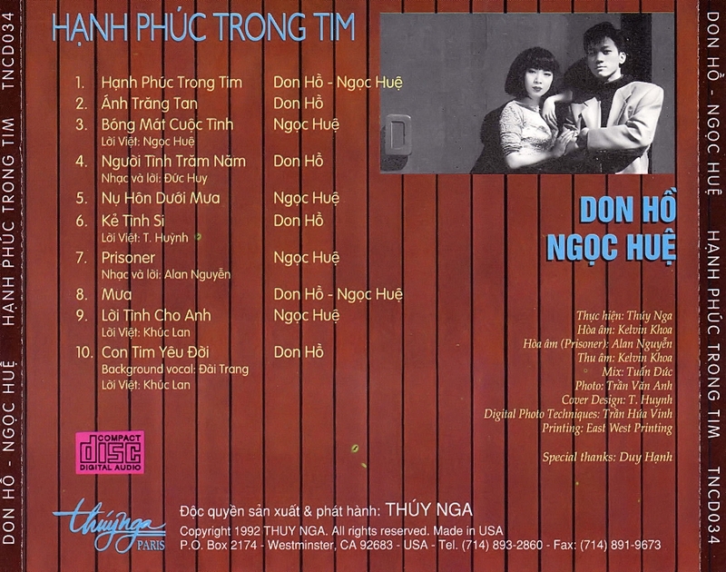 Bộ 6 Đĩa CD nhạc trung tâm thúy nga 6 (phôi đĩa nhật)