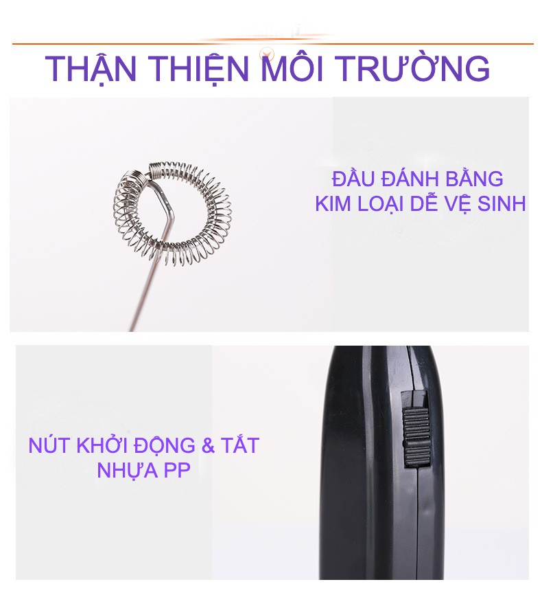 Máy đánh trứng, cafe,... cầm tay mini