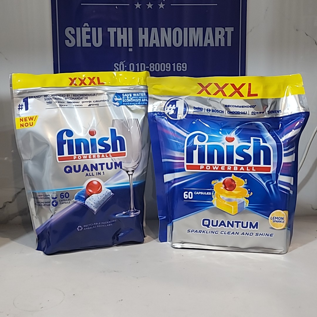 Viên rửa bát finish quantum ultimate 70 viên, 60 viên, viên finish quantum ultimate 100 viên
