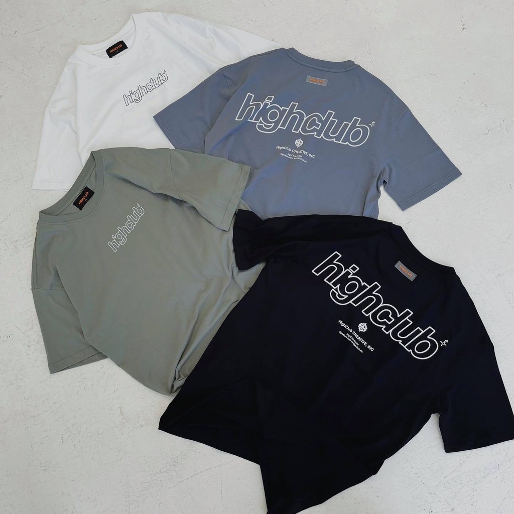 Áo thun Highclub Basic Unique Tee - Black/White/Grey/Green
