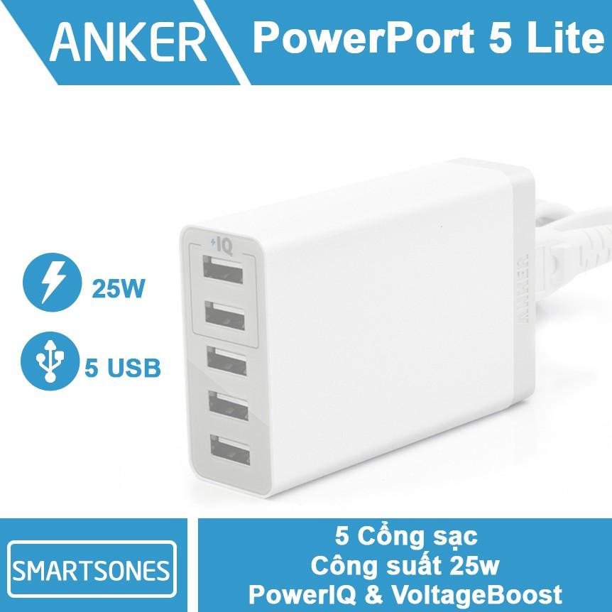 Củ sạc Anker PowerPort 5 Lite (A2134) 25W