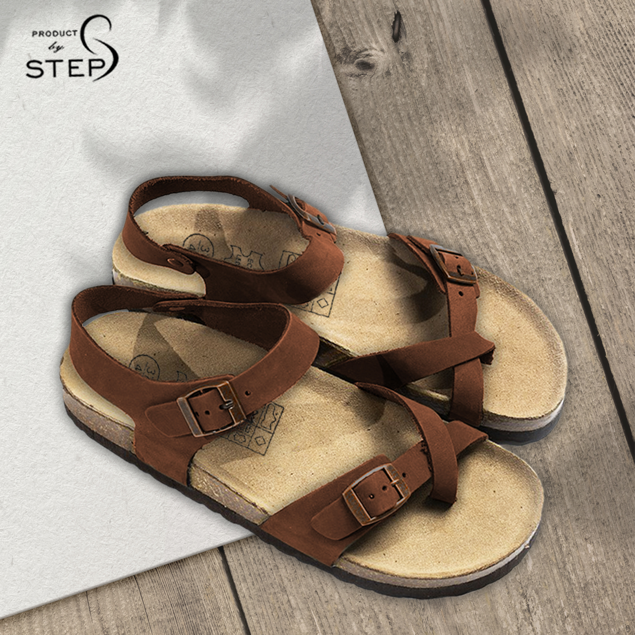 [Sandal] Giày đế trấu Unisex Da thật xỏ ngón (size 35-45)