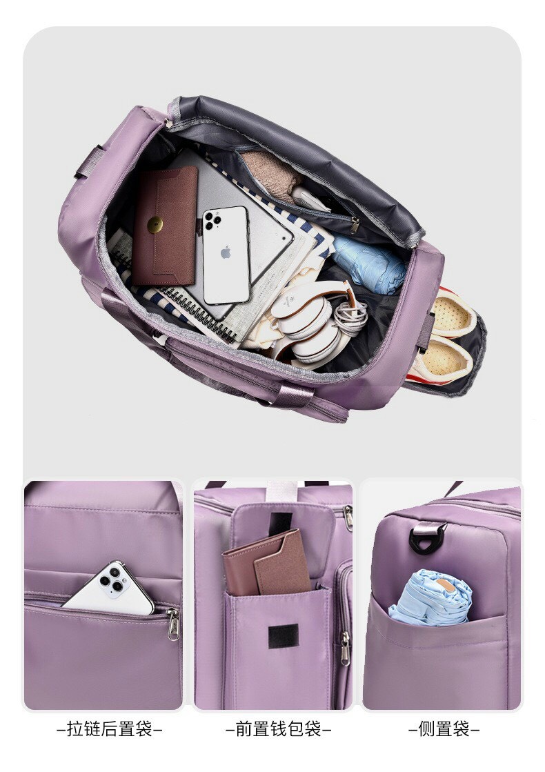 HOÀN TIỀN 15% - Túi du lịch size Lớn nhiều ngăn để đồ rộng có ngăn đựng giày đeo vai đeo chéo tiện lợi