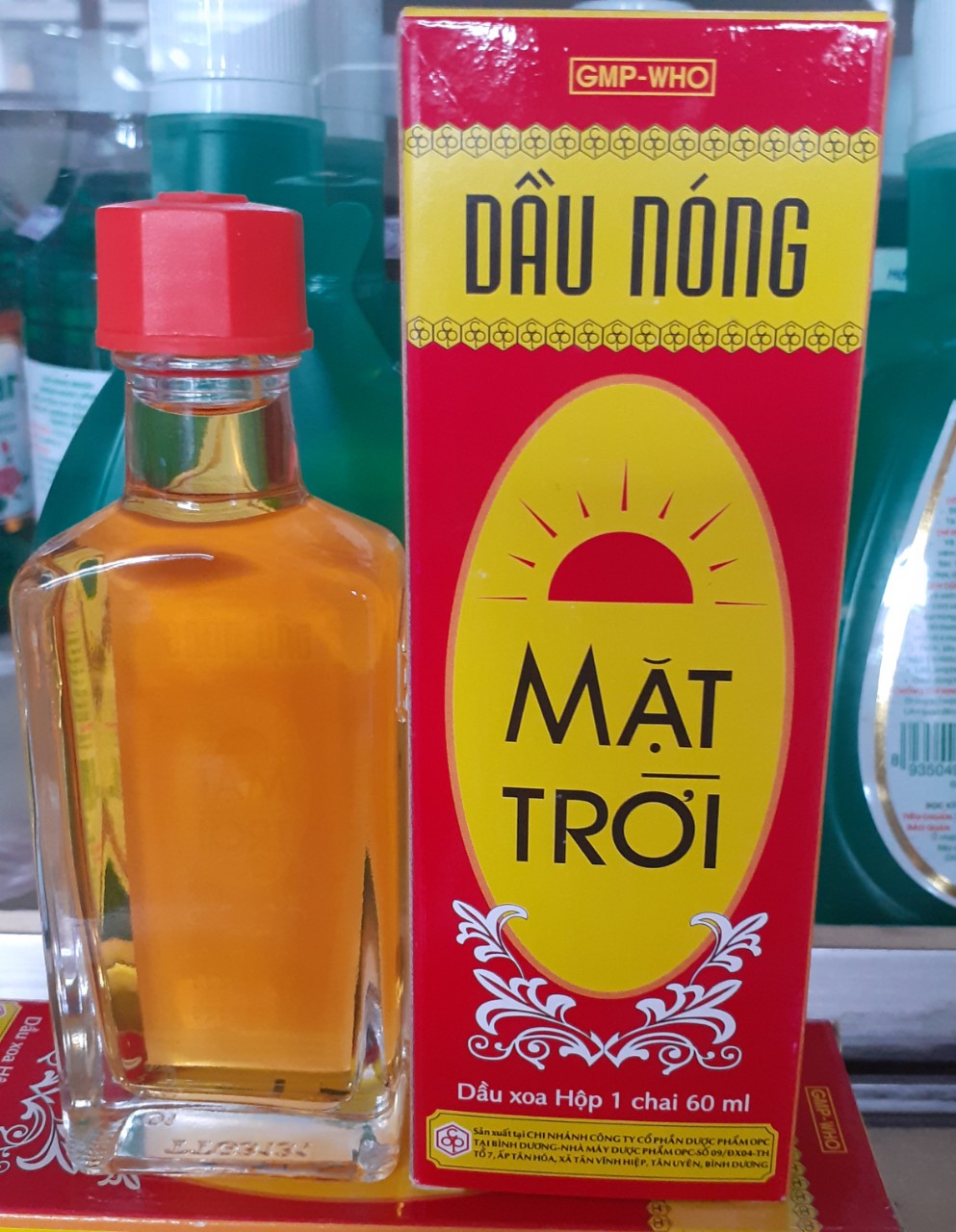 DẦU NÓNG MẶT TRỜI 1 CHAI 60mi