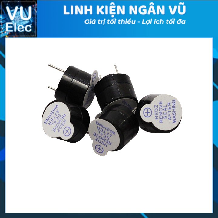 Còi Chíp 3-5-12V Kích Thước 12X9.5MM