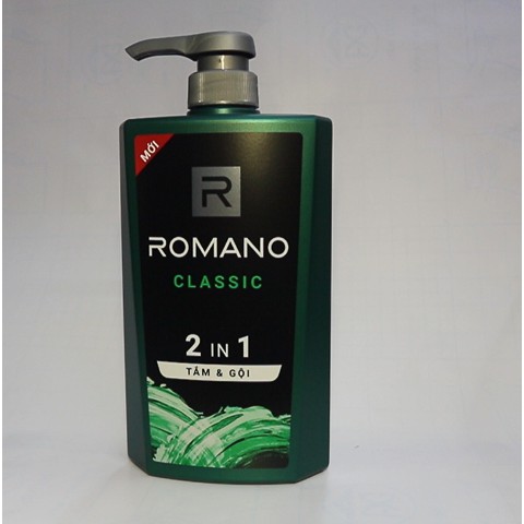 Dầu Tắm Gội 2 In 1 Romano Classic 650Ml