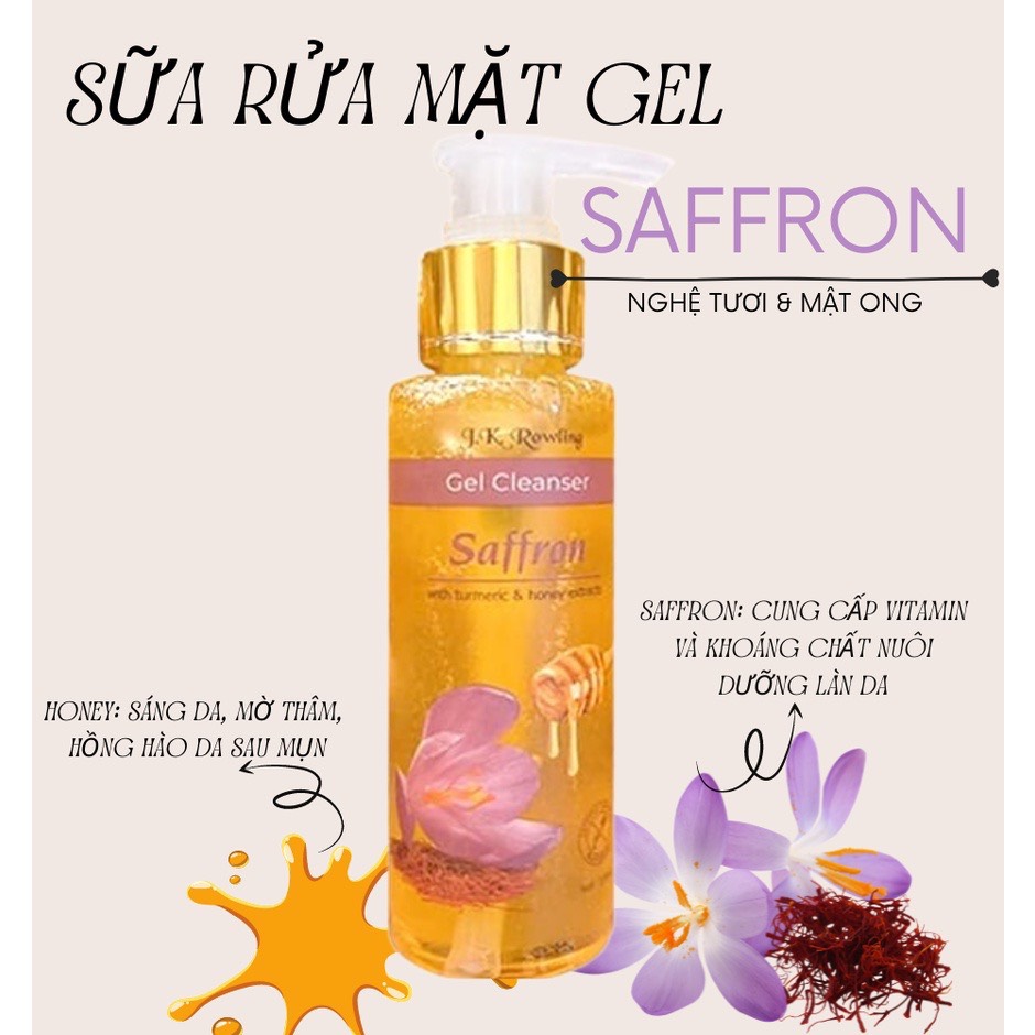 Sữa Rửa Mặt Cao Cấp Dạng Gel Saffron